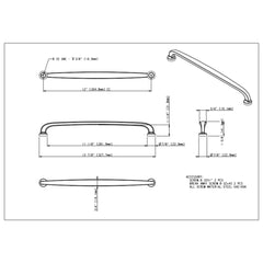 Weser 12" Center-to-Center Appliance Pull