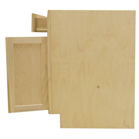 60 in Single Sink Bathroom Vanity Cabinet in Unfinished Poplar | Shaker Style