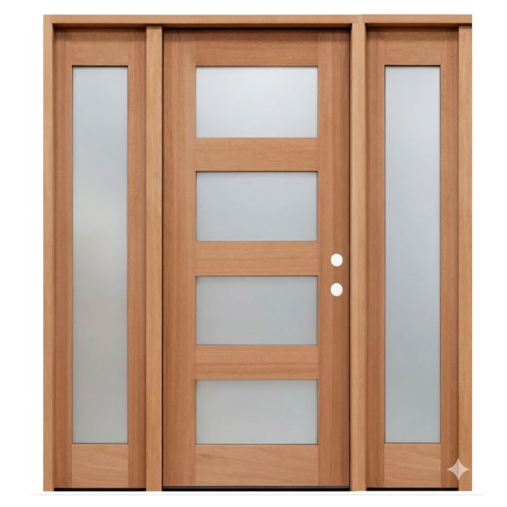 5_9x6_84LiteMahoganyExteriorPrehungDoorwithSidelights