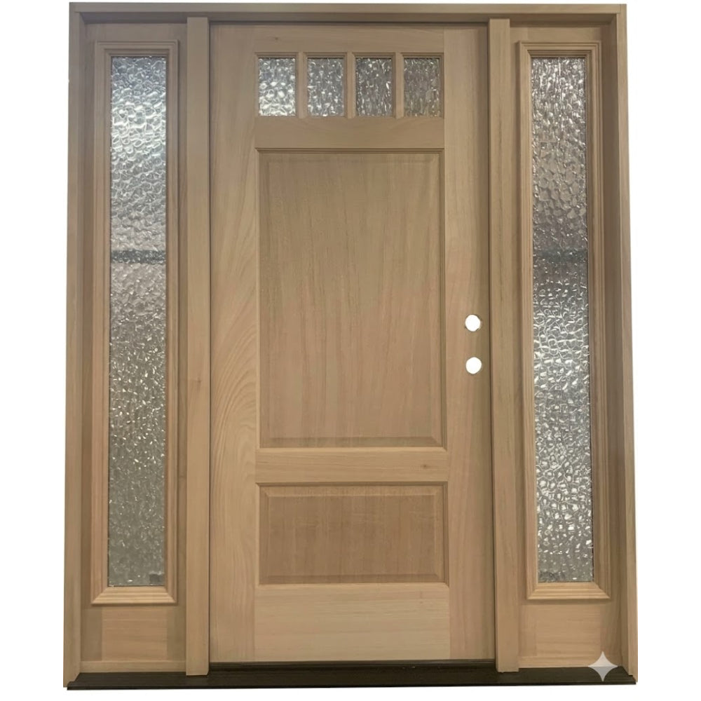 5_9x6_8ExteriorMahoganyPrehungDoor_1_74LiteGlasswithSidelights