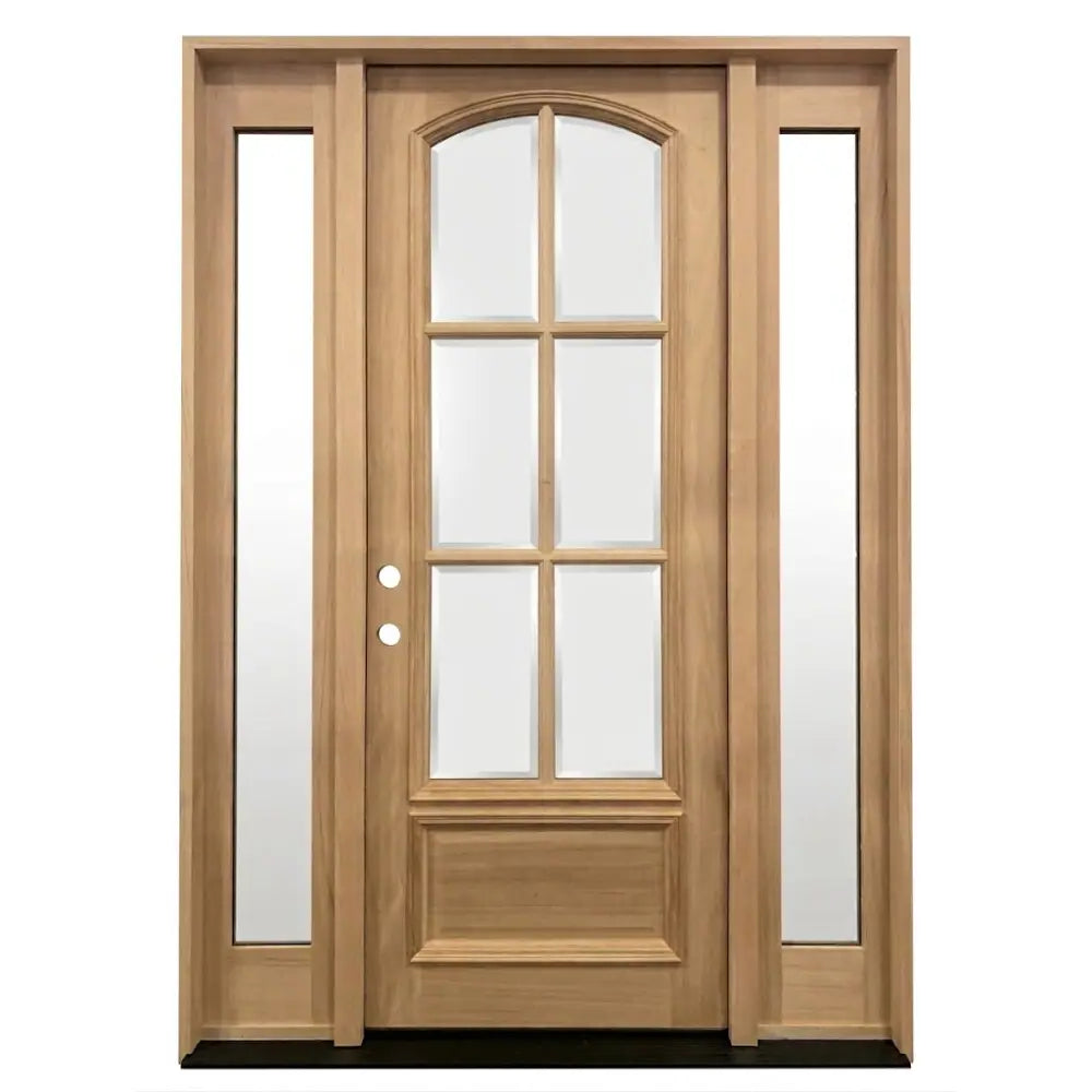 5_9x8_0ExteriorMahoganyDoorArched6LitewithSidelights