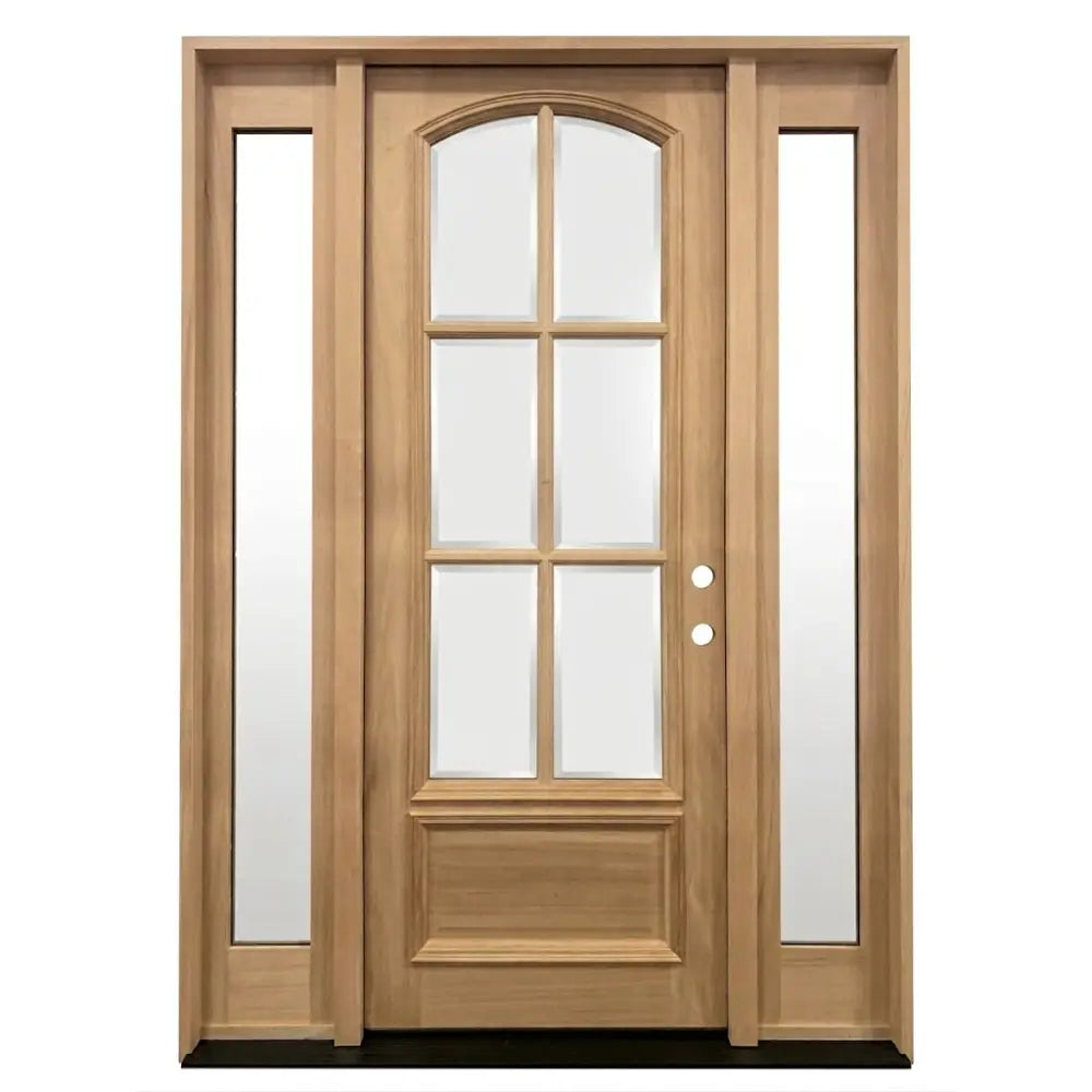 5_9x8_0ExteriorMahoganyDoorArched6LitewithSidelights