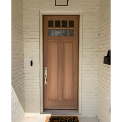 3/0x8/0 Craftsman Exterior Mahogany Prehung Single Door With 8 Lites