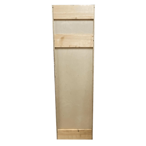 Kitchen Utility Pantry Cabinet | Unfinished Poplar | Shaker Style | 84x30x24 in