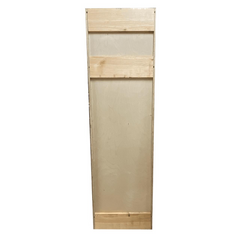 Kitchen Utility Pantry Cabinet | Unfinished Poplar | Shaker Style | 84x30x24 in