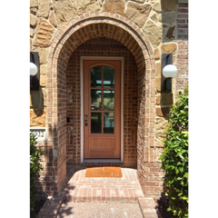 3/0x8/0 Exterior Mahogany Door | Arched 6 Lite