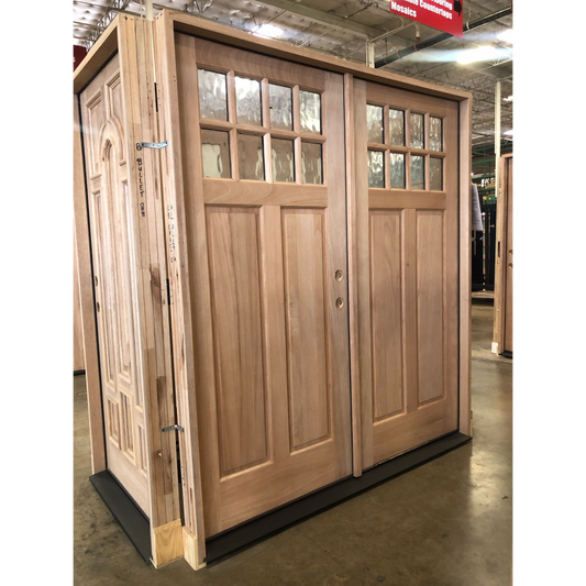 6/0x6/8 Double 8 Lite Craftsman Exterior Wood Door