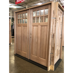 6/0x6/8 Double 8 Lite Craftsman Exterior Wood Door
