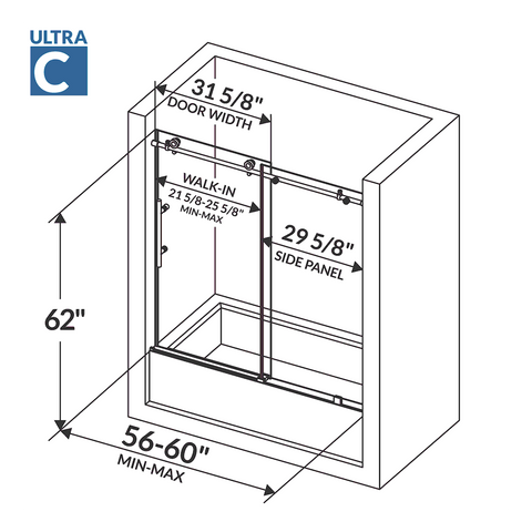 53 in x 80 in Exterior Mahogany Door | 4 Lite with Left Sidelight