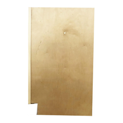 Apron Front Kitchen Sink Cabinet in Unfinished Poplar | Shaker Style | 36 in
