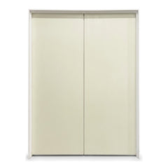 6 ft x 6 ft 8 in Flush Hollow Core Primed Prehung Interior French Door