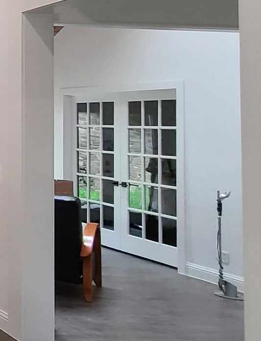 72 in x 80 in 15 Lite Pine Prehung Interior French Door