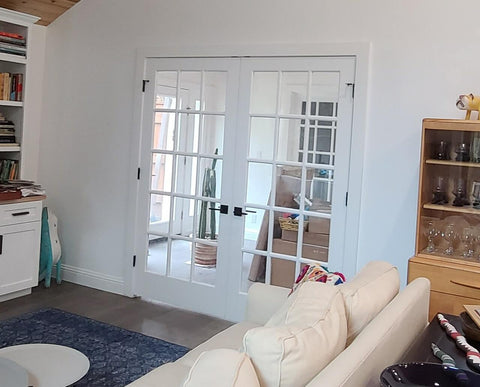 72 in x 80 in 15 Lite Pine Prehung Interior French Door
