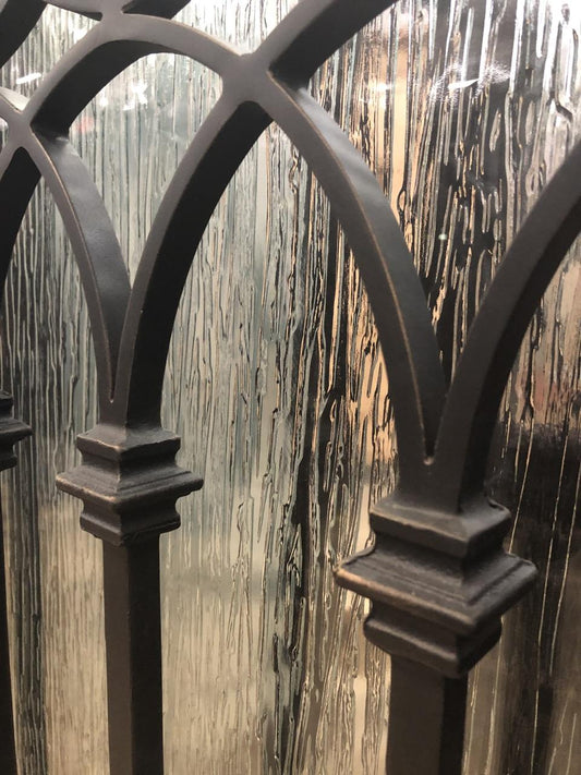 72 in x 80 in Bella Double Wrought Iron Door