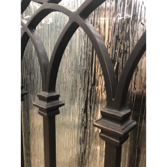 Bella 6/0x6/8 Double Wrought Iron Prehung Front Door