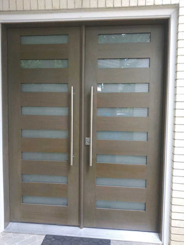 Exterior Mahogany Double Door or Modern 8 Lite