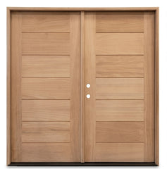 6 ft. x 6 ft. 8 in. Exterior Mahogany Door 7 panel