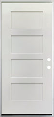 36 in. x 79 in. 4 Panel Primed 20 Min. Fire-Rated Single Prehung Interior Door