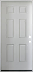 36 in. x 79 in. 6 Panel Primed 20 Min. Fire-Rated House-to-Garage Single Prehung Interior Door