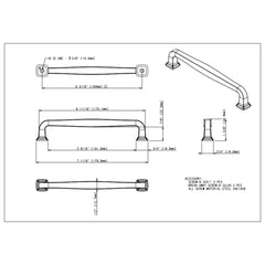 Fontana 160 mm Center-to-Center Bar Pull