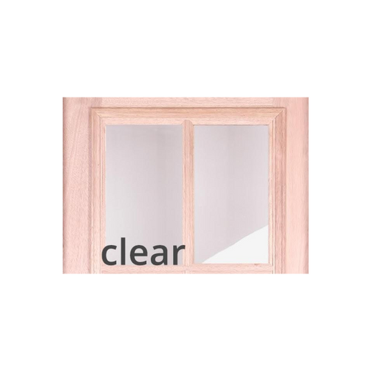 6/0x6/8 Mahogany Prehung Front Double Door | 6 Lite
