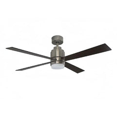 52" 4-Blade NK Fan Silver/Walnut Blades LED KIT NO WC
