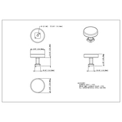 Ogden 1-3/8" Diameter Mushroom Knob