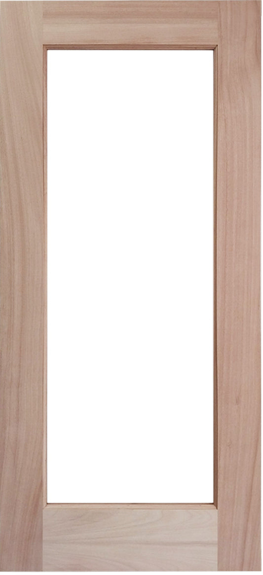 32x80 in Exterior Mahogany Door Slab | 1 Lite