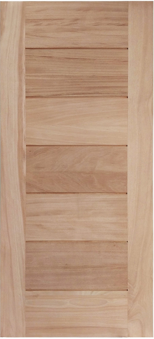 36x80 in Exterior Wood Door Slab | 7 Panel