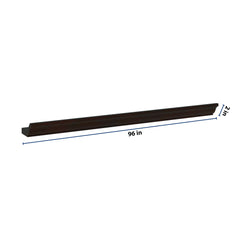 J&K Espresso K8 96" W 10- 3 1/4" Crown Molding with Base