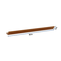 J&K Mocha Glazed K10 96" W 10- 3 1/4" Crown Molding with Base