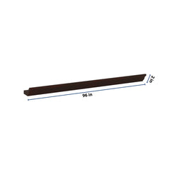 J&K Java Coffee S1 96" W 10- 3 1/4" Crown Molding with Base
