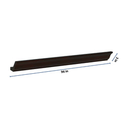 J&K Espresso K8 96" 10-4 1/4 W Crown Molding with Base