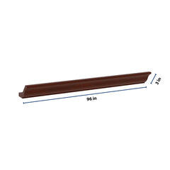 J&K Mahogany J5 96" 10-4 1/4 W Crown Molding with Base