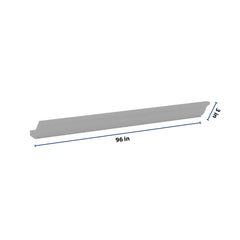 J&K Castle Grey S5 96" 10-4 1/4 W Crown Molding with Base