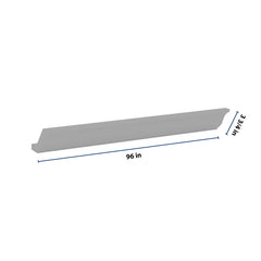 J&K Castle Grey S5 96" W Large Crown Molding with Base