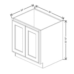 Fabuwood Quest Metro Frost 30" W X 32 1/2" H X 24" D Sink Base - Removable Front - Cabinet
