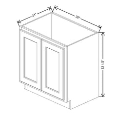 Fabuwood Quest Metro Java 30" W X 32 1/2" H X 24" D Vanity Base - Removable Front - Cabinet