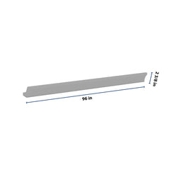 J&K Castle Grey S5 96" W  10 3-1/4 Cove Molding with Base