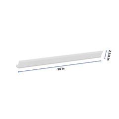 J&K White Shaker S8 96" W  10 3-1/4 Cove Molding with Base