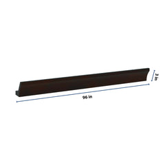 J&K Espresso K8 96" W 10 4-1/4 Cove Molding with Base