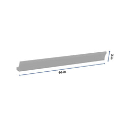 J&K Castle Grey S5 96" W 10 4-1/4 Cove Molding with Base