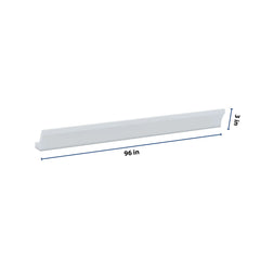 J&K White Shaker S8 96" W 10 4-1/4 Cove Molding with Base