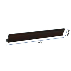 J&K Espresso K8 96" W Large Cove Molding with Base