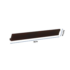 J&K Java Coffee S1 96" W Large Cove Molding with Base