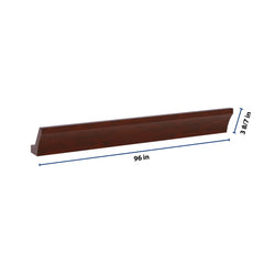 J&K Mahogany J5 96" W Large Cove Molding with Base
