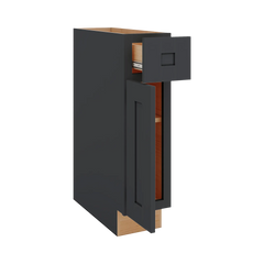 Modernform Cabinet Onyx Black Shaker 09" W X 34 1/2" H X 24" D Single Door Base Cabinet