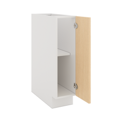 Modernform Cabinet Natural Oak 9" W X 34 1/2" H X 24" D Full Height Single Door Base Cabinet