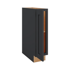 Modernform Cabinet Onyx Black Shaker 09" W X 34 1/2" H X 24" D Full Height Single Door Base Cabinet