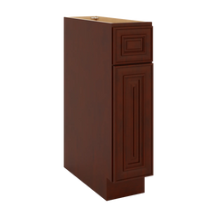 J&K Mahogany J5 Single Door Standard Base Cabinet - 9" W